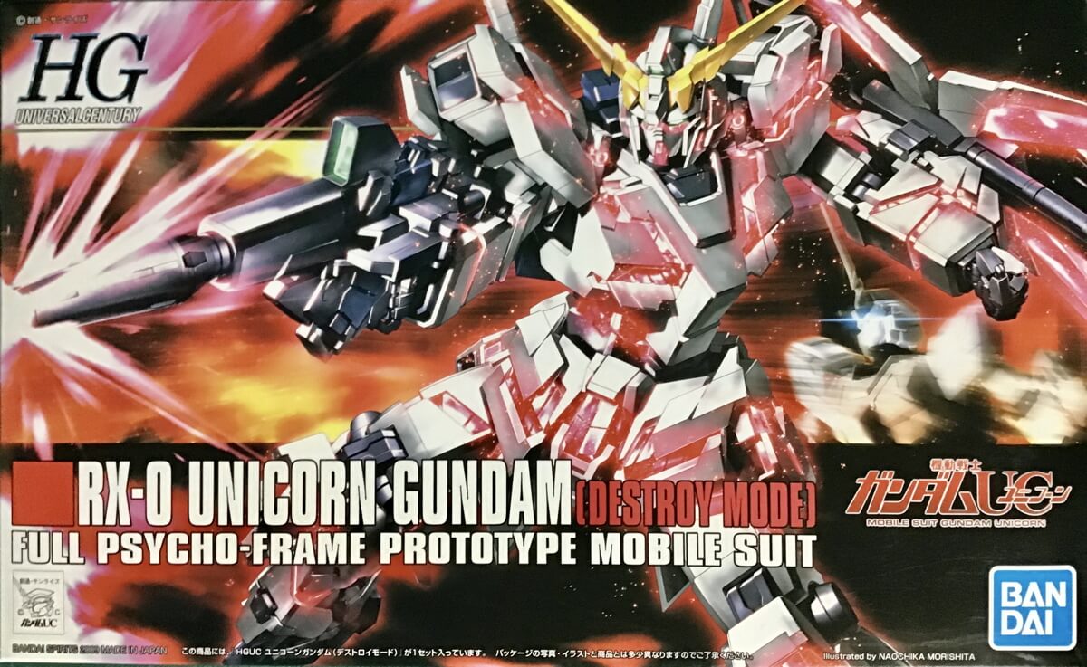 HGUC 100 Unicorn Gundam Destroy Mode